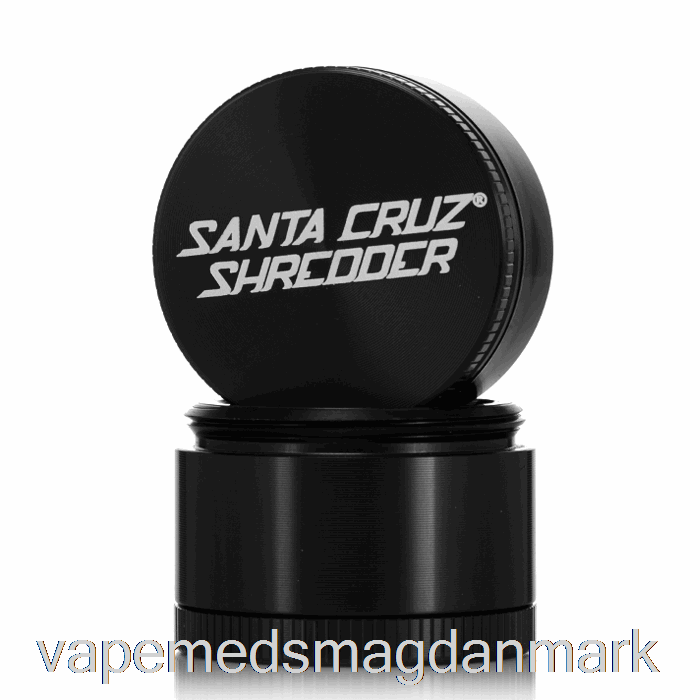 Vape Væske Santa Cruz Shredder 1,6 Tommer Lille 4-delt Kværn Sort (40mm)